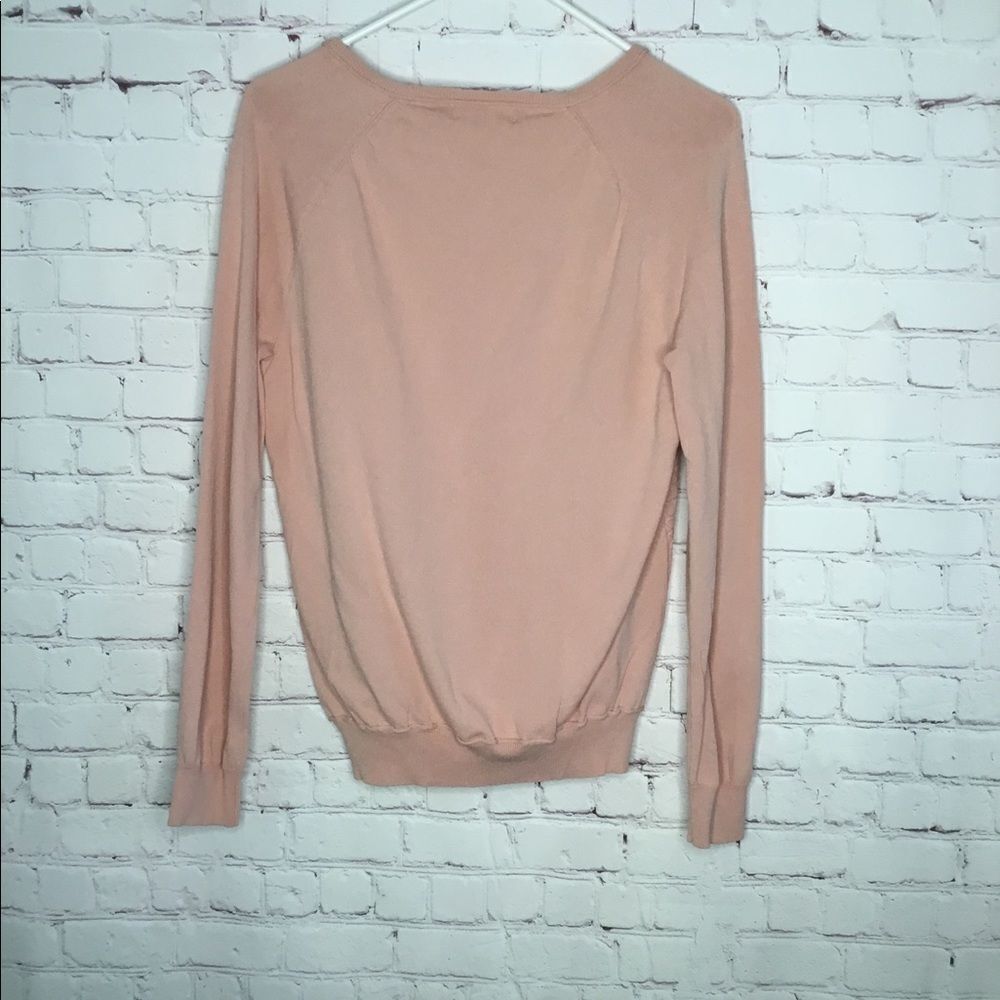 Calvin Klein Women Pale Pink Textured Knit Sweater Top‎ - Picture 6 of 15